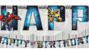 Happy Birthday Banners Nz Transformers 39 Add An Age 39 Happy Birthday Banner Just