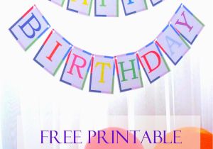 Happy Birthday Banners Printable Free Free Printable Birthday Banner