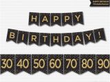 Happy Birthday Banners Printable Happy Birthday Banner Printable 30th 40th 50th 60th 70th