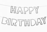 Happy Birthday Banners Silver Silver Shiny Happy Birthday Banner Bunting Party wholesale