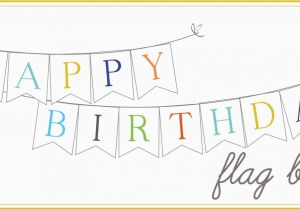 Happy Birthday Banners Templates 8 Best Images Of Printable Birthday Flag Banner Free