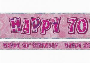 Happy Birthday Banners Tesco Dazzling Effects 70th Birthday Banner Each