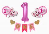 Happy Birthday Banners to Print at Home 1 Set Baby 1st Birthday I Am One Paper Banner Happy