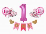 Happy Birthday Banners to Print at Home 1 Set Baby 1st Birthday I Am One Paper Banner Happy