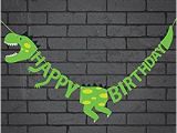 Happy Birthday Banners to Print at Home Amazon Com Dinosaur Happy Birthday Banner Party Supplies