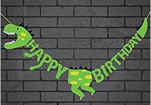 Happy Birthday Banners to Print at Home Amazon Com Dinosaur Happy Birthday Banner Party Supplies