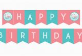 Happy Birthday Banners to Print Diy Printable Spa Party Happy Birthday Banner Instant Download