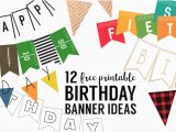 Happy Birthday Banners to Print Free Free Printable Birthday Banner Ideas Paper Trail Design