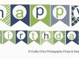 Happy Birthday Banners to Print Off Diy Blue Green Happy Birthday Banner Printable
