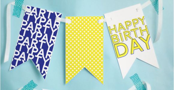 Happy Birthday Banners to Print Off Free Printable Happy Birthday Banner Pizzazzerie