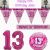 Happy Birthday Banners Uk Pink Age 13 Happy 13th Birthday Party Decorations Banners