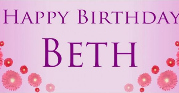 Happy Birthday Banners with Flowers Pink Flowers Birthday Banner Personalised Banners