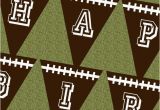 Happy Birthday Banners with Names Football Happy Birthday Banner Pennant 6×7 5 Quot Print