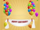 Happy Birthday Banners with Photos Happy Birthday Banner with Balloons Stock Vector