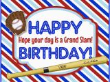 Happy Birthday Baseball Quotes A Grand Slam Baseball Birthday Free Birthday for Him