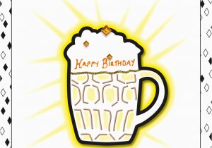 Happy Birthday Beer Cards Beer Icing K Art by Kim