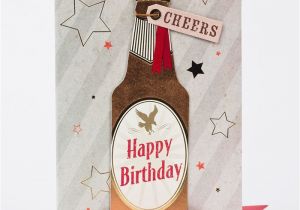 Happy Birthday Beer Cards Birthday Card Beer Bottle Cheers Only 99p