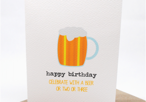 Happy Birthday Beer Cards Birthday Card Male Large Beer Hbm061 Happy Birthday