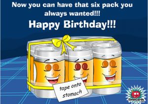 Happy Birthday Beer Cards Ecards Birthday 6 Pack