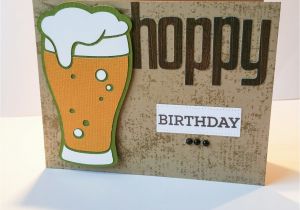 Happy Birthday Beer Cards Hoppy Birthday Happy Birthday Beer Glass Card by