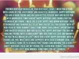 Happy Birthday Best Friend Long Quotes Long Happy Birthday Quote for Friends Quote Genius Quotes