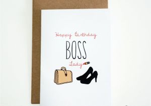 Happy Birthday Boss Greeting Card Boss Birthday Card Her Birthday Boss Birthday She Boss