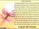 Happy Birthday Brother Quotes Poems Happy Birthday Brother Poems