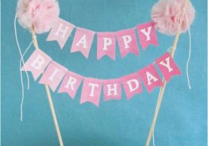 Happy Birthday Cake Banner Diy Birthday Cake Banner Pink Ombre Quot Happy Birthday Quot Cake