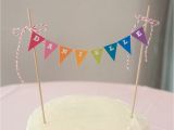 Happy Birthday Cake Banner Diy Rainbow Cake Banner Garland topper Diy Printable Pdf