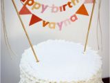 Happy Birthday Cake Banner Printable Birthday Cake Banner Birthday Cake topper Happy Birthday