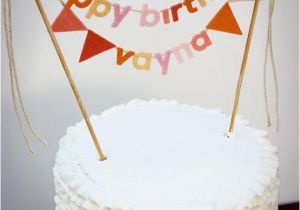 Happy Birthday Cake Banner Printable Birthday Cake Banner Birthday Cake topper Happy Birthday