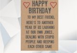 Happy Birthday Card for A Best Friend Happy Birthday Best Friend Funny Birthday Card for Friend