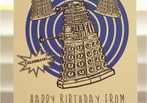Happy Birthday Card for Doctor Doctor who Birthday Card Dalek Tardis Dr who Geeky