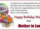 Happy Birthday Card for Mother In Law Happy Birthday Quotes for Mom In Law
