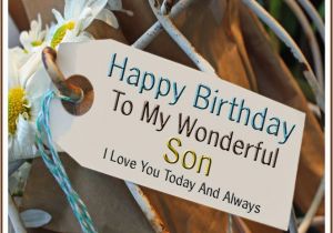 Happy Birthday Card for son On Facebook Happy Birthday to My Wonderful son I Love You Happy