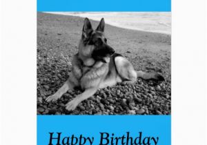 Happy Birthday Card In German Happy Birthday German Shepherd Puppy Dog Card Zazzle