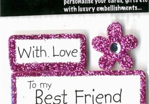 Happy Birthday Card to My Best Friend Happy Birthday Best Friend Diy Greeting Card toppers