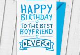 Happy Birthday Card to My Boyfriend Happy Birthday Boyfriend Card by A is for Alphabet