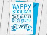 Happy Birthday Card to My Boyfriend Happy Birthday Boyfriend Card by A is for Alphabet