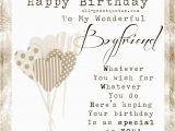 Happy Birthday Card to My Boyfriend Happy Birthday to My Wonderful Boyfriend