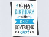 Happy Birthday Card to My Boyfriend Printable Birthday Card Happy Birthday to the Best