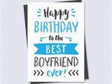 Happy Birthday Card to My Boyfriend Printable Birthday Card Happy Birthday to the Best