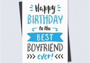 Happy Birthday Card to My Boyfriend Printable Birthday Card Happy Birthday to the Best
