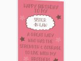 Happy Birthday Card to My Sister In Law Funny Happy Birthday Sister In Law Cards Lima Lima