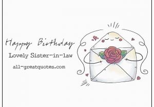 Happy Birthday Card to My Sister In Law Happy Birthday Lovely Sister In Law Facebook Greeting Cards