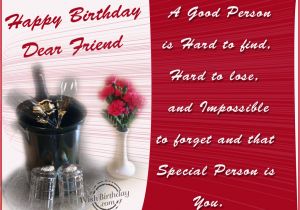 Happy Birthday Card to Special Friend Happy Birthday to A Special Person Wishbirthday Com