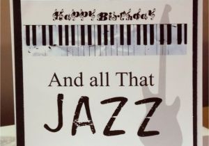 Happy Birthday Card with Photo and Music All that Jazz Music Keys Happy Birthday Card