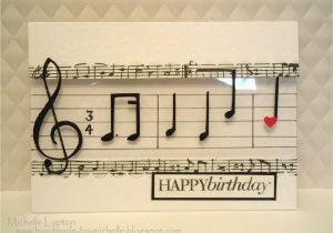 Happy Birthday Card with Photo and Music Handmade by Michelle Musical Happy Birthday