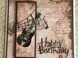 Happy Birthday Card with Photo and Music Happy Birthday Guitar Greetings Card Cards Music