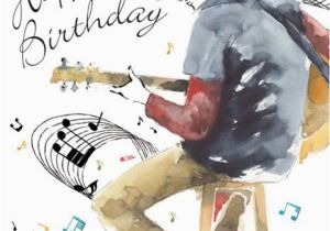 Happy Birthday Card with Photo and Music Happy Birthday Guitarist Card Music Birthday Card
